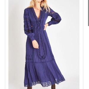 LoveShackFancy embroidered maxi dress